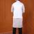 W&g silk blend men nehru jacket white