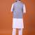 W&g cotton blend men nehru jacket multicolour