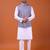 W&g cotton blend men nehru jacket multicolour