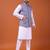 W&g cotton blend men nehru jacket multicolour