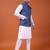 W&g cotton blend men nehru jacket multicolour