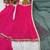 rani pink color heavy bandhej print with fancy lace and hanging latkan work kediya palazzo set