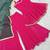 rani pink color heavy bandhej print with fancy lace and hanging latkan work kediya palazzo set