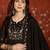 Black cotton embroidered kurta set.