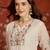 Cream cotton embroidered kurta set
