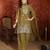 Olive shimmer zari embroidered kurta set
