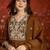 Coffee cotton embroidered kurta set