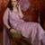 Lilac cotton embroidered kurta set