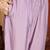Lilac cotton embroidered kurta set