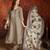 Grey cotton embroidered kurta set