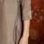 Grey cotton embroidered kurta set