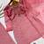 onion pink color embroidery work with hand-stitched beads and latkan work silk blend kurti palazzo set