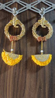 shubh labh woolen latkan hanging for festive decor pack of 2 1