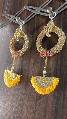 shubh labh woolen latkan hanging for festive decor pack of 2 4
