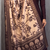 Chocolate brown solid anarkali suit set with contrast kalamkari floral printed dupatta