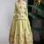 Green embroidered muslin cotton ghagra choli