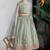 Green embroidered cosmic silk lehenga set