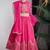 Rani pink embroidered dola silk lehenga set