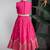 Rani pink embroidered dola silk lehenga set
