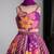 Purple printed pure muslin silk lehenga set