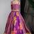 Purple printed pure muslin silk lehenga set