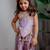 Purple embroidered banarasi co ord set