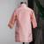 Peach embroidered cosmic silk kurta set