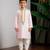 Pink embroidered dola silk kurta set