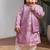 Purple banarasi attached jacket kurta set