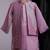 Purple banarasi attached jacket kurta set