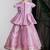 Purple embroidered banarasi kurti ghagra set