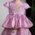Purple embroidered banarasi kurti ghagra set