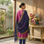 Rani woven jacquard straight kurti dupatta with pant