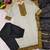 Cream woven jacquard straight kurti dupatta with pant