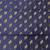 navy blue silk blend 3pcs unstiched dress material with floral booti zari work .