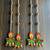 traditional diya gota ball hanging for festive decor pack of 4