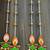 traditional diya gota ball hanging for festive decor pack of 4