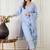 Women Floral Printed Regular Patchwork Linen Kurta with Trousers & Dupatta