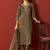 Women Ethnic Motifs Embroidered Regular Sequinned Kurta with Trousers & Dupatta