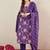 Women Floral Printed Cotton Kurta with Trousers & Dupatta
