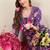 Women Floral Printed Cotton Kurta with Trousers & Dupatta