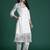 Floral Printed Mirror Work Pure Cotton Kurta with Trousers