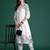 Floral Printed Mirror Work Pure Cotton Kurta with Trousers