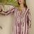 Floral Screen Printed Notch Neck A-Line Pure Cotton Kurta With Trousers