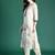 Floral Printed Linen Kurta with Trousers & Dupatta