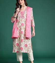 Women Floral Printed Kurta with Trousers & Dupatta