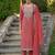 Ethnic Motifs Yoke Design Straight Kurta with Trousers & Dupatta