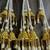 handmade golden metal bell hanging for home decor pack of 2