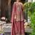 Floral Embroidered Sequinned Chinon A-Line Kurta With Palazzos & Dupatta