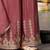 Floral Embroidered Sequinned Chinon A-Line Kurta With Palazzos & Dupatta
